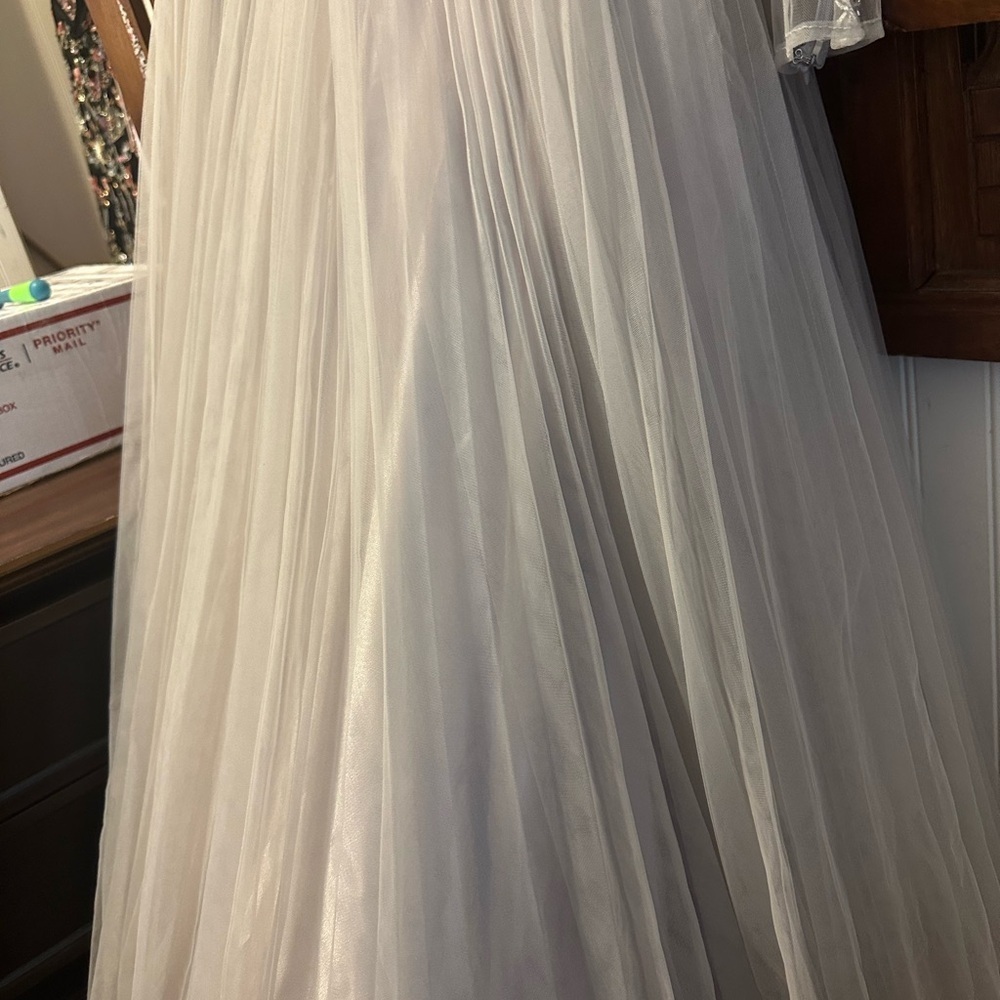 ✔️#66B BNWT MAC DUGGAL LACE ILLUSION SWEETHEART NECK GOWN #11168 - Picture 3 of 12